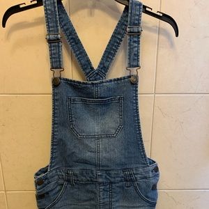 Girls blue jean overalls